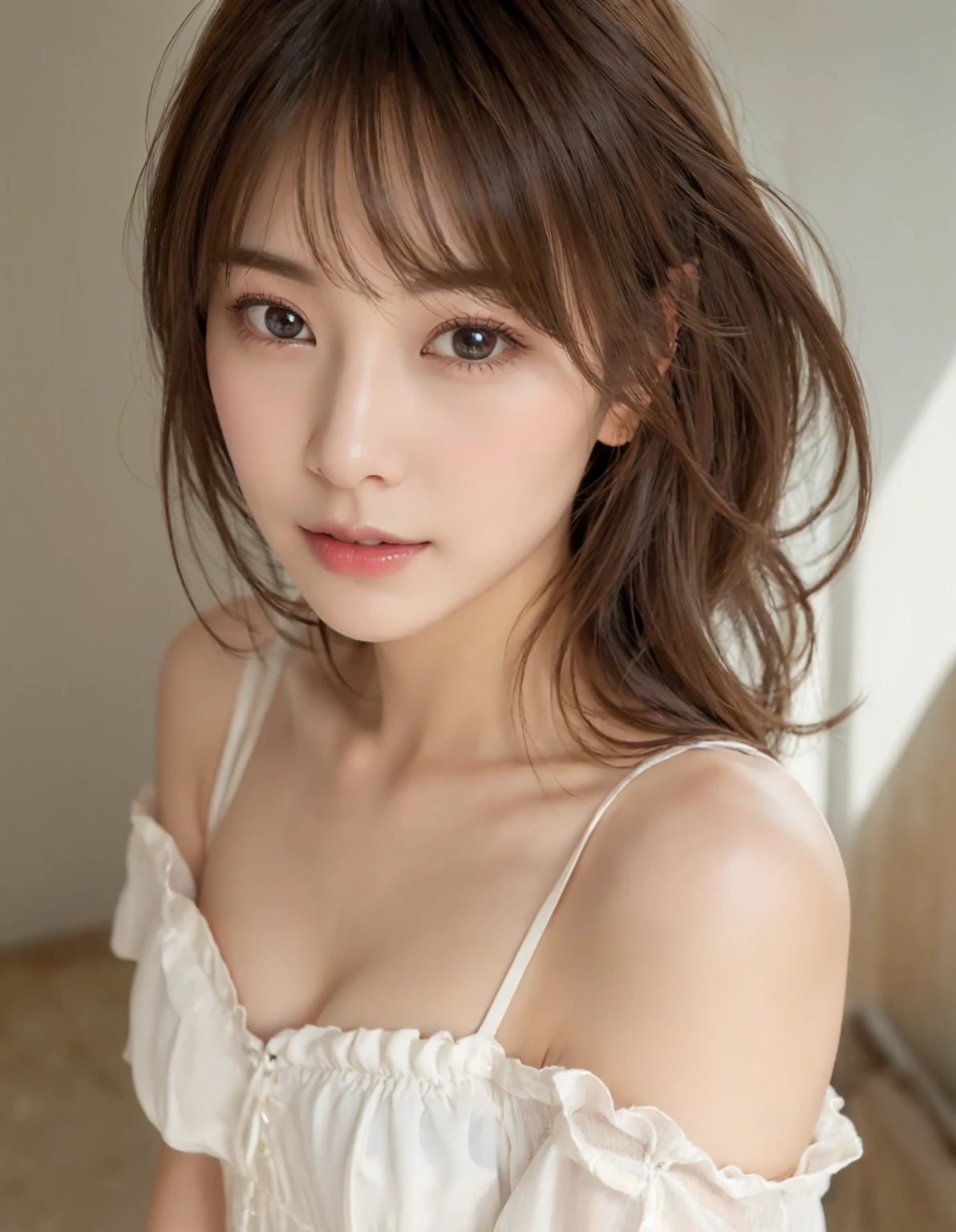 ((Highest quality、in 8K、masterpiece:1.3))、Messy Hairstyle