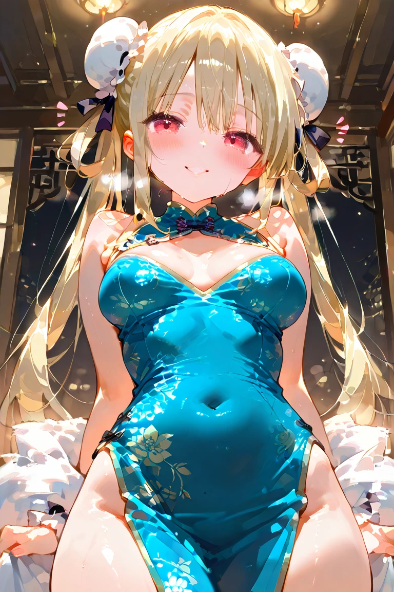 (Masterpiece)、(top-quality)、((ultra-detailliert))、(Super delicate)、Naughty Chinese dress、Beautiful breasts、mystical、Fantastical