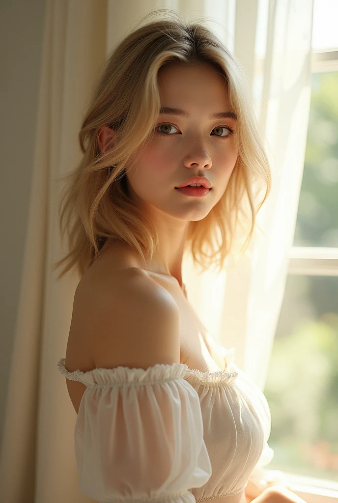 (1girl:1.2), masterpiece, best quality, best detail, best proportion, best anatomy, best face, blush, best shaped breasts, very big breasts, (platinum blonde short hair) ((14 year old caucasian lowteen):1.3), half body shot, view from side, (prosthetic girl), ((prosthetic limbs):1.4), ((prosthetic girl):1.0), (nsfw:1.1) , (full nude:1.5), cameltoe, loose a competition, sadly, tears, blush, trackfield(background), (spread her legs wide),