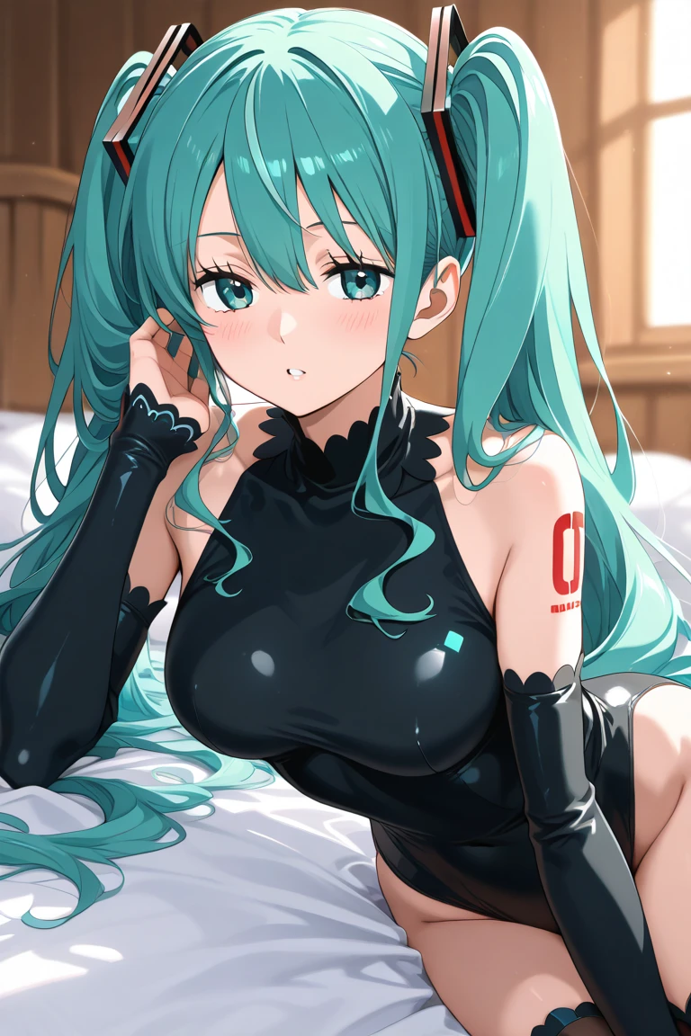 You can generate an image of Hatsune Miku in a black bunny suit