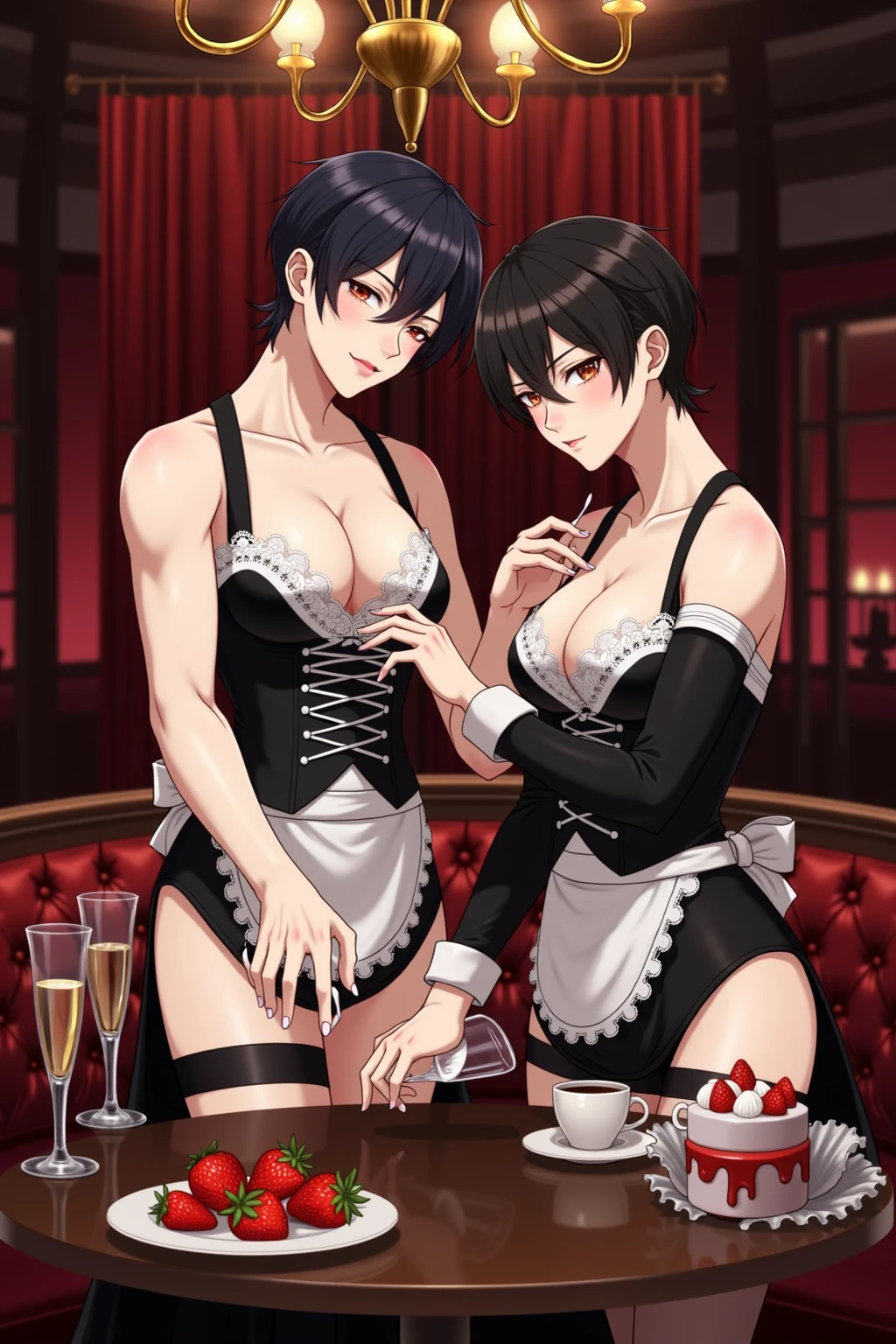 (realistic:1.37),(best quality,4k,highres,masterpiece:1.2),ultra-detailed,slutty woman,wearing a silk hijab,pvc corset lingerie,stockings,high heels,anime,cover art, dvd cover