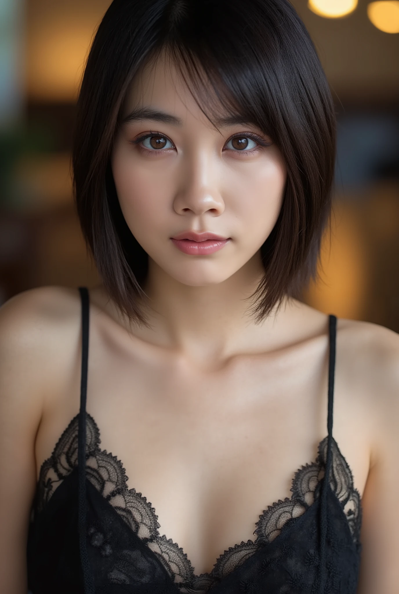 A beautiful Persian girl, Medium to short hair, Practical, Wearing a suit, Perfect face, Medium to large breasts, 25 years old, RAW photos, Dark background, masterpiece, best quality, Very detailed