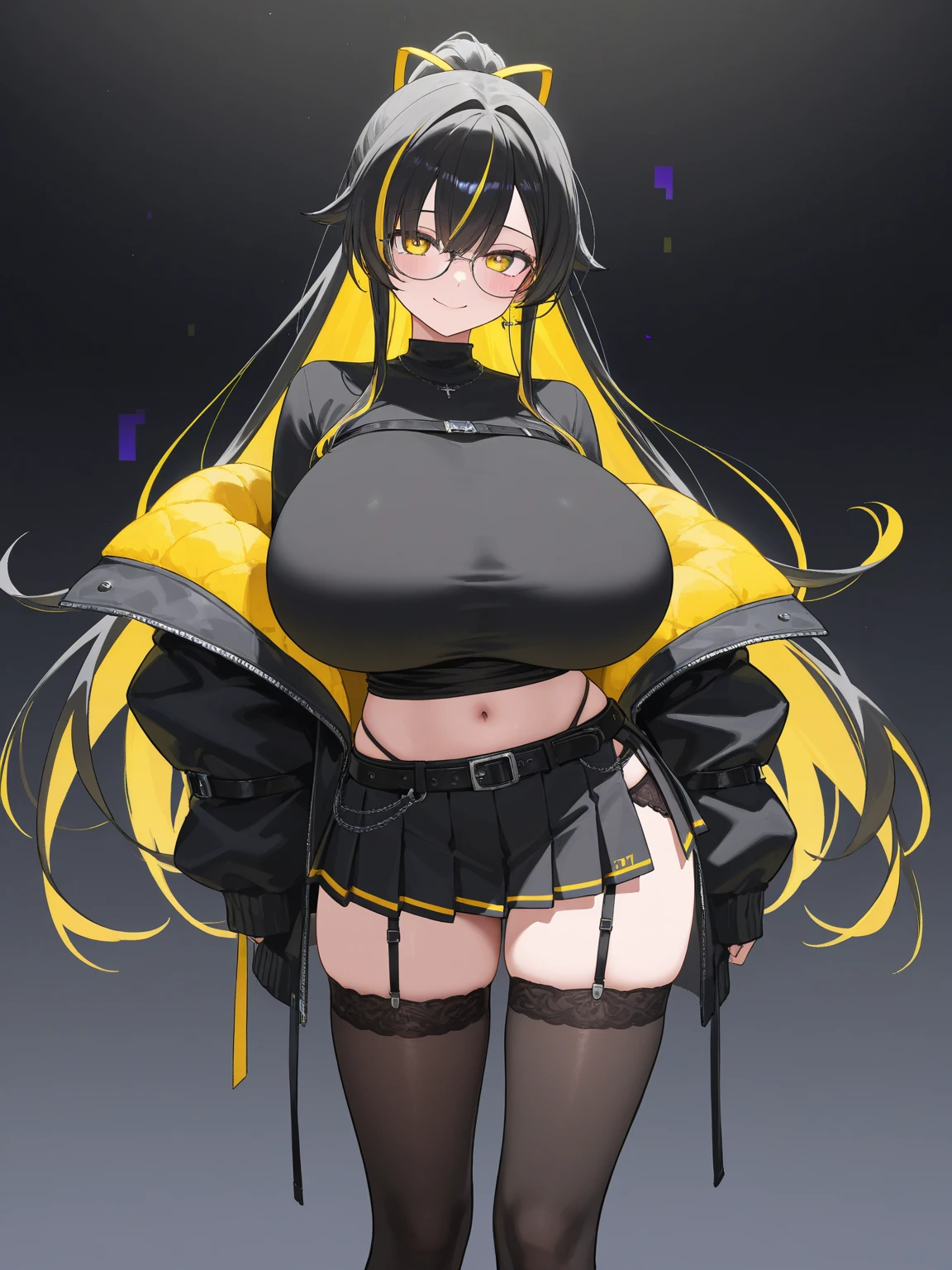 Adult woman, black hair, mouth open, tongue sticking out, looking at camera, very big breasts, big, big, bunny girl, (skeleton material), from the front, crouch, open legs, heart-shaped pupil, 4K, 8K, masterpiece, best quality, (anime style), white background, full shot