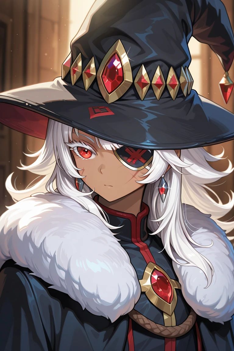 beautiful_face, beautiful detail eyes, white_hair, green_hair/green_eyes, braided ponytail, high resolution, best quality, 1080P, high quality, HD, ultra hd, 16k, masterpiece, metal jewelry, anime style, highres, best quality, 1080P, high quality, HD, UHD, 16k, masterpiece，((Line art)),naughty face,