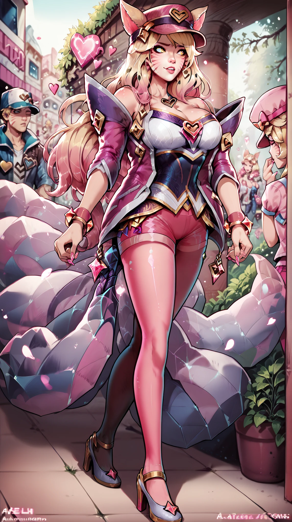 One cartoon character holding a snowball, of a ramlethal valentine, elf girl, annie from league of legends, miss fortune, samira from league of legends, amy rose red dress, from league of legends, shining pink armor, krenz cushart and artgerm, from overwatch, elf girl wearing an flower suit, vivy, ((ecchi))