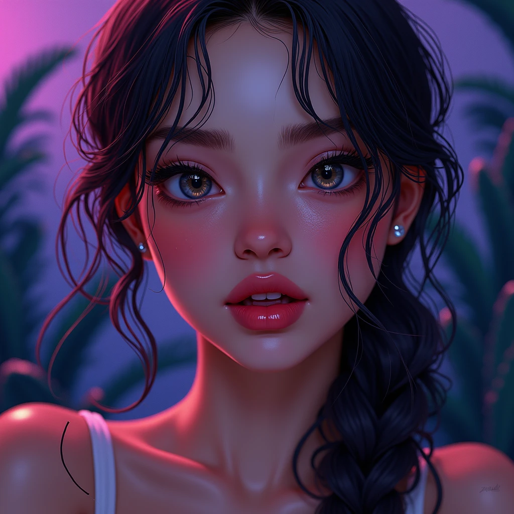 bikini, lollipop, blowjob, high angle, beautiful detailed eyes, beautiful detailed lips, extremely detailed eyes and face, long eyelashes, realistic, photorealistic, photo-realistic:1.37, (best quality,4k,8k,highres,masterpiece:1.2),ultra-detailed,(realistic,photorealistic,photo-realistic:1.37),sensual, erotic, intimate, provocative, vivid colors, studio lighting, HDR, UHD