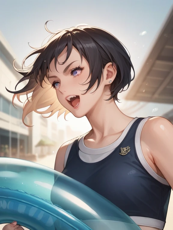 ((Highest quality、、masterpiece:1.3)), Upper Body、Long legs、Sharp focus:1.2, Beautiful woman with perfect figure:1.4、(Smiling:1.2), double eyelid、30-year-old female、Sexy pose、((((Close your mouth、One Woman、under wear,sea,beach,sea side))))、(((((Hands on the side of the body)))))