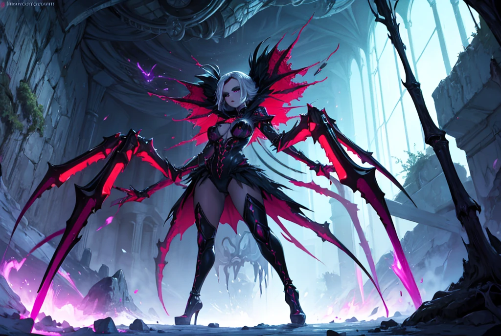 black，chiaroscuro, Ray tracing, movie lighting, cowboy shooting, 8K, Yes, Super details, precise, best quality, Award-winning, Award-winning, A High resolution, masterpiece, high detail，guweiz on artstation pixiv, Popular topics on artstation pixiv, 详细的number概念艺术, author：Yang Jie, 2. 5D CGI anime fantasy artwork，ultra high definition，8K ，Realistic skin texture，chiaroscuro, Ray tracing, movie lighting, 8K, Yes, Super details, precise, best quality, Award-winning, Award-winning, A High resolution, masterpiece, high detail，in the snow，Clear，masterpiece， best quality， 8K， number， 1 girl， alone， stand up， hair accessories， Red eyes， Heartless expression， Bloodstained mechanical parts， electric wire， cable， failure effect， scary， Science fiction， futuristic， The background is darker inside， neon lights， cyberpunk characters， surreal， Strange， Disturbing， spine-chilling， scary， western metal，Red eyes，发black，black色長手套，Rompers，leggings，Highlight her graceful figure,将整个身体包裹stand up，symbiont，（（Raised sexy）），One-piece Pants，Red eyes，Venom Possession，发black，black色長手套，Rompers，black色一件，Blood-red eyes，best quality, High resolution, super detailed, Vivid texture, mask, Bangs，wear socks，tears，被black色粘液覆盖