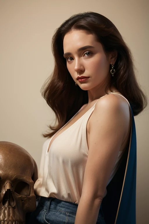 una foto en blanco y negro de una mujer con un pecho grande, Anna Dittmann Alberto Vargas, Arte renacentista hiperrealista, a stunning portrait of a Diosa, Greg Ruth, por Roberto Ferri, muy muy roberto ferri, emilia clarke as a Greek Diosa, Diosa . detalle extremadamente alto, inspired por Roberto Ferri, Artgerm y William Bouguereau