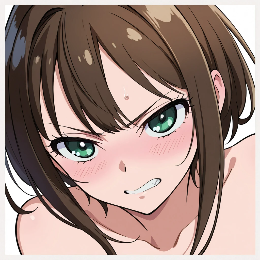 1girl, , amazing awesome highly detailed,
,simple background, isolated on white background, ,outside border, (flat chest:1.1),
best quality,
anime coloring,(Loli kid),
, looking at viewer, ,cowboy shot, ,, :d, standing, arm behind back,
mature female, solo, 1girl, solo_focus,
(inuyama_aoi:1.1), , mediam_hair, breasts, bangs, brown_hair, hair_ornament,, side_ponytail, swept_bangs, thick_eyebrows, hair_bobbles, skin_fang, green eyes , fang,(completely nude:1.2),