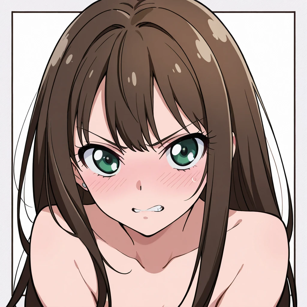 (masterpiece, Highest quality:1.2),(Flawless5Finger、Full legs)、 alone,Shota,boy、,(Flat Chest、),Brown Hair,,otoko no ko,Femboy,Red eyes,uehara shikanosuke,penis,beautiful、Battle Scenes、From above,naked,smile、Open your mouth、White background