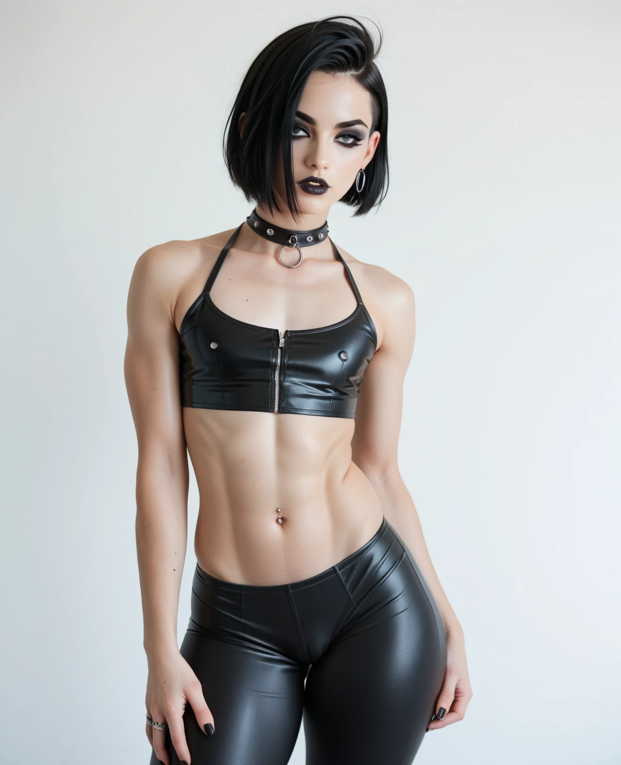 (8k, photo, best quality, masterpiece, erotic, homoerotic, looking at viewer, hand on crotch, crotch pain:1.5), 1boy, slender androgynous male, depraved queer, sissy villain, lewd rapist, face, beautiful eyes, masculine crotch