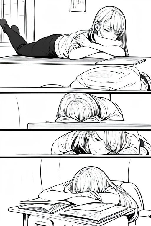 manga, monochrome, panels, plot