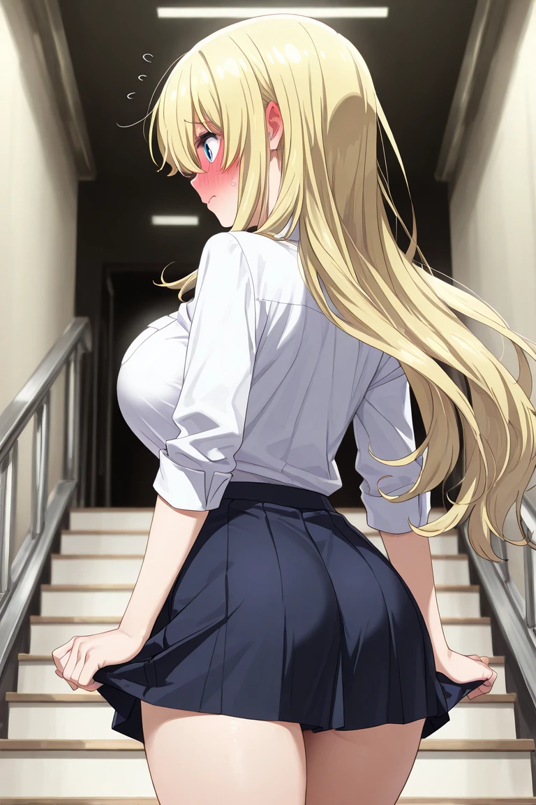 ((velocity)),Yellow smoke,Attacked by farts, (((Women office))),velocity,(Yellow smoke is rising),i'i'i'i'i'i'elevator)),((One Woman)),((A girl smells a fart and gets scared)),(masterpiece:1.2、top-quality)、(the Extremely Detailed CG Unity 8K Wallpapers、ultra-detailliert、Best Shadows)、(细致背景)、(The best lighting、extremely delicate and beautiful)、depth of fields、1girl in、独奏、upward looking gaze、closed her eyes,Women office,Ephemeral,,(longhair blonde),()),((((Girl is surprised when she smells the bad smell of farts)))),outfit like a office lady(wear a skirt and office shirt),((((profile facing diagonally)))),((i'I opened my mouth in surprise....)),((Look up)),((Scared look)),((massive fart)),((fart text)),((covering her buttocks with her hands))