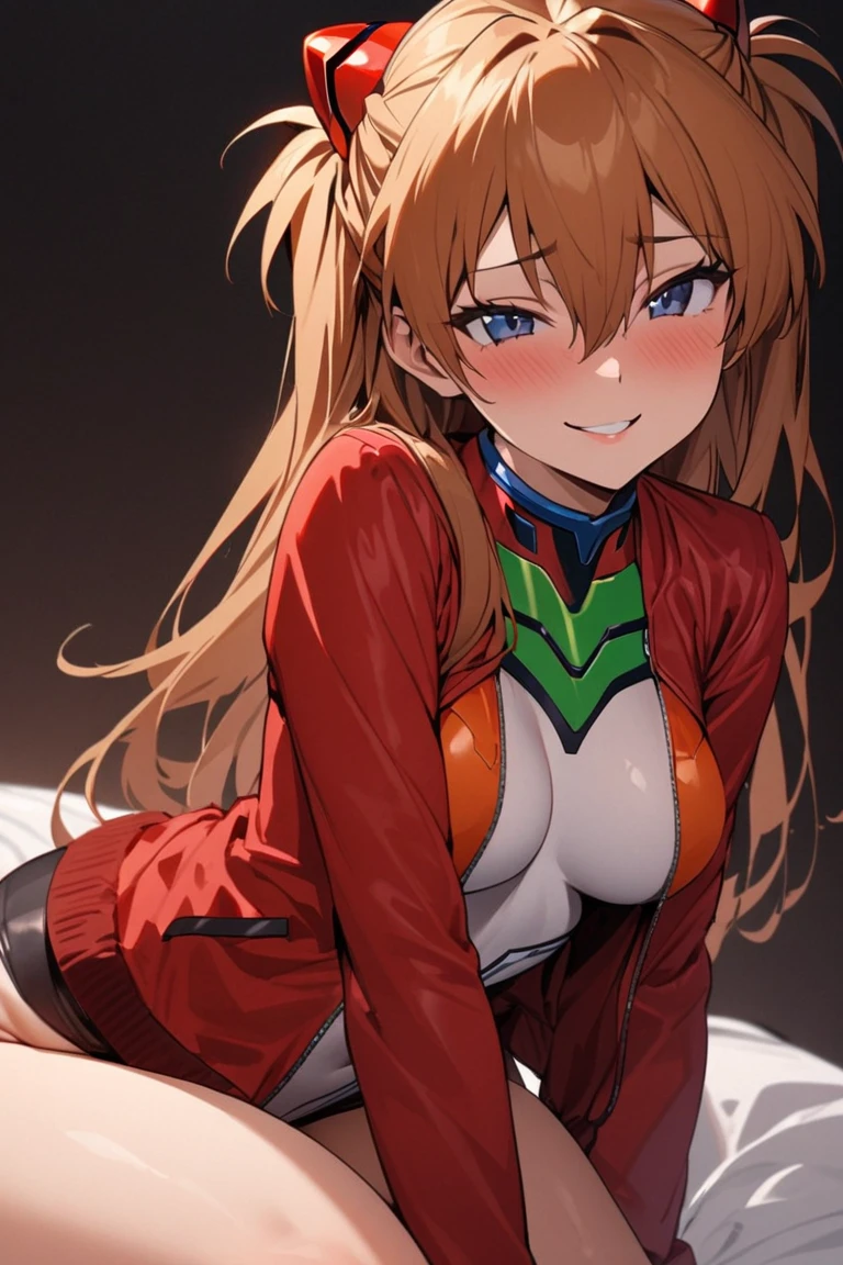 Masterpiece、最high quality、high quality、High definition、High resolution、High detail、Lens flare、Ray Tracing、high qualityのテクスチャー、high qualityの影、Beautiful details、Detailed explanation、Detailed texture、Realistic facial expression、Realistic and colorful、Slender、Cinematic Light、Side light、Sharp Focus、(1 Girl:1.3)、(Intricate detailakeup、Pure Eros Face_v1:0.5)、(Details Beautiful delicate face、Detailed beautiful delicate eyes、Perfect Facial Proportions、Detailed skin、Charm)、A frustrated expression while experiencing orgasm、Fancy Twin Tails、Beautiful bangs、(Two-tone gradient hair color)、slender、(Upturned beautiful breasts)、(Detailed crotch、Open crotch、Showing off your crotch)、Female juice、Experiencing the best orgasm、(Spread your knees and open your legs)、(Raise your arm and make a peace sign)、White front opening shirt、Crop top、Thighini skirt、Flip up、High slit、uniform、socks、boots、Low-angle composition、Asuka Langley、(Take a deep breath、Work on this image step by step)