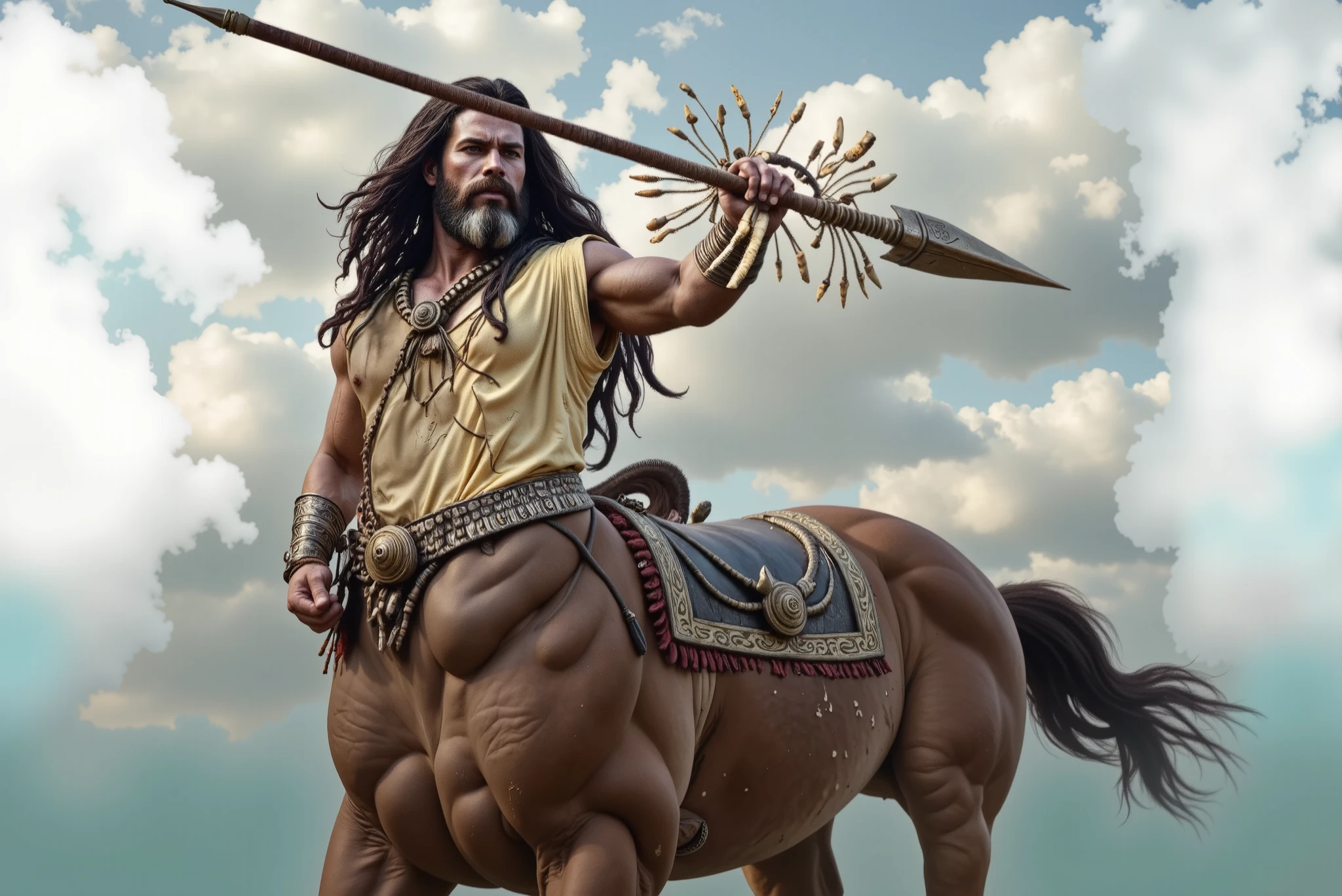 Centaur with cients and hands attached to the torso 