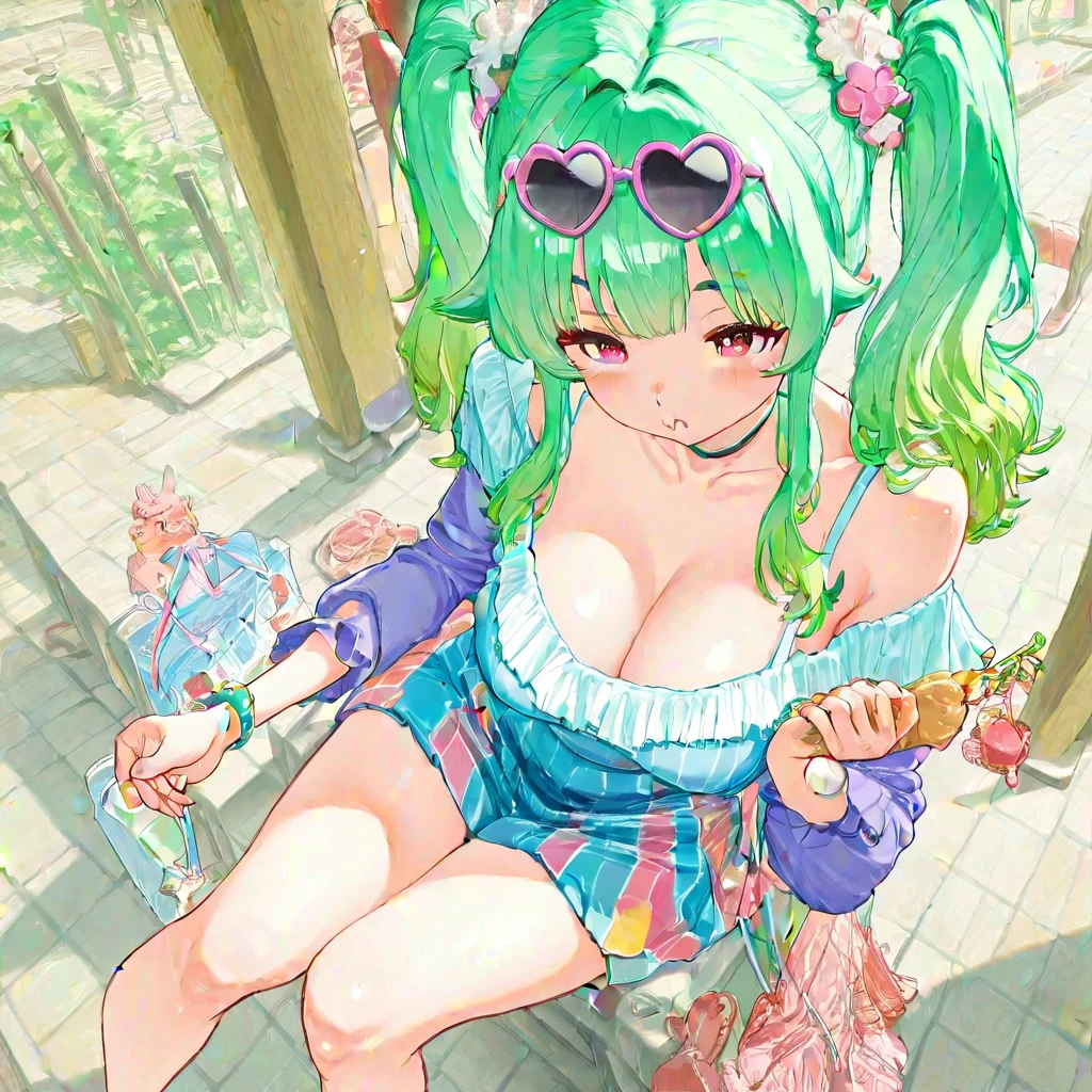 heart sunglasses on head1 v1.0