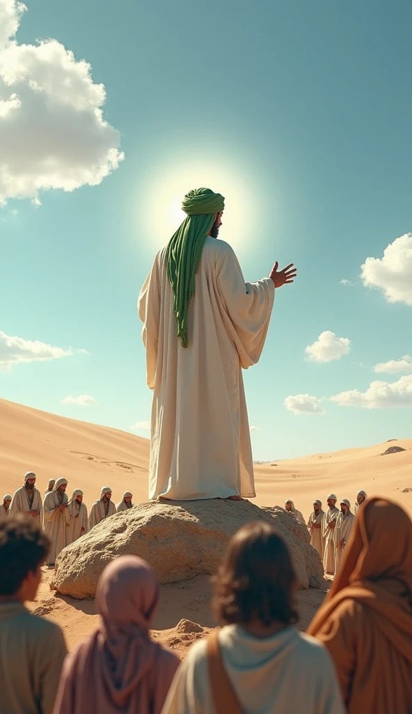 Muhammad preaching