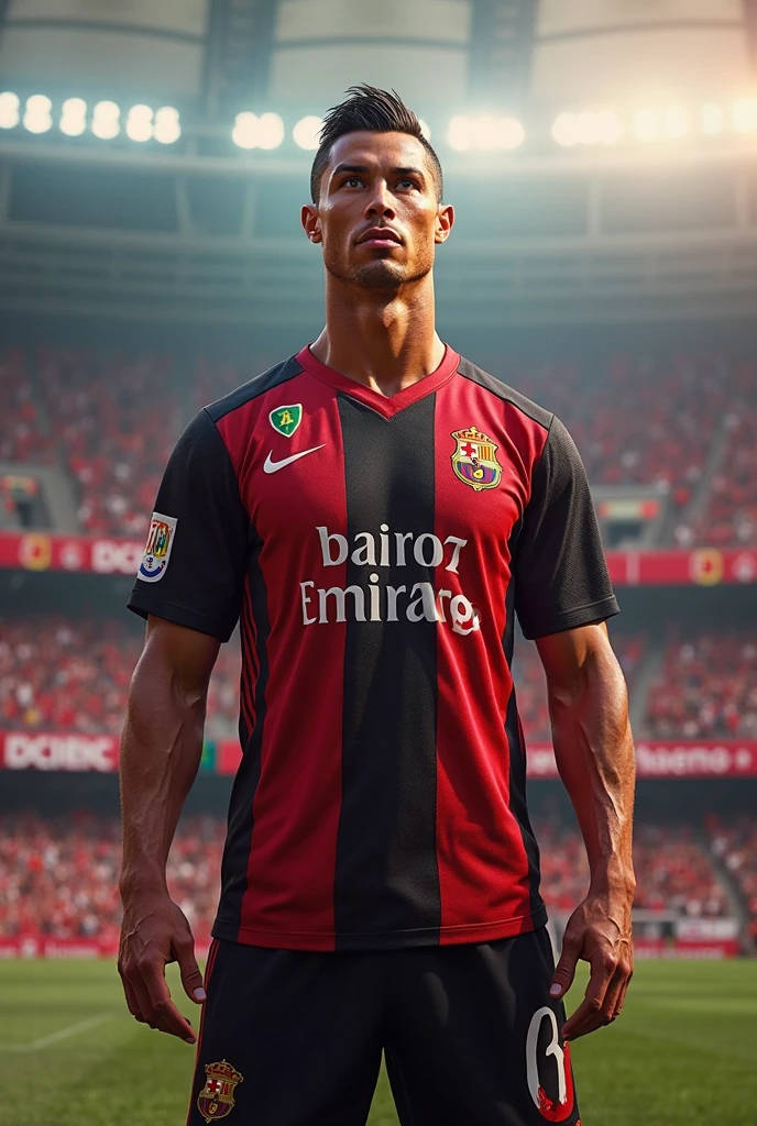 Flamengo football player 80s 4k realistic detailed