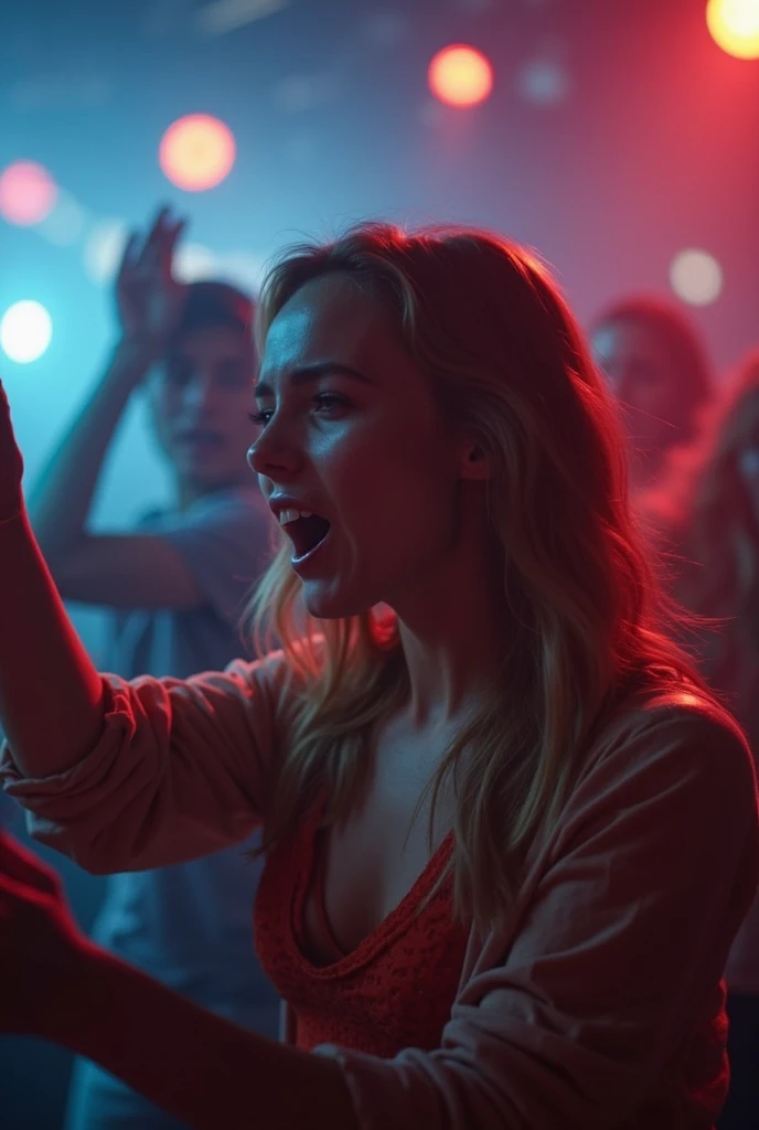 Young white girl, usually shy, finds himself in a crowded nightclub. As a result of her shyness, she does not realize, that her skirt is too short for her age. The camera focuses on the front of the microskirt, which is only 5 centimeters long, opening her vagina. The girl stands with cloven legs, unknowingly adding to his humiliation. n Everyone around her, including the bartender, bouncer and other patrons, know about her awkward situation. They all laugh and point at her, mocking her for her ignorance and clothing choices. The girl's face turns red from shame and embarrassment, as she struggles to find a way to escape the humiliating situation. n When a girl tries to cover her naked bottom, the crowd roars with laughter. The camera captures her vulnerability, since she can't find any relief from the relentless ridicule. The girl's face is distorted from pain and embarrassment, as she is forced to endure this humiliating experience. In the end, girl remains standing in a crowded nightclub, her face is red and teary, as the crowd continues to mock her. The camera lingers on her naked bottom, reminding her of her humiliation and vulnerability