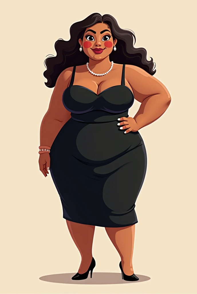 Digital painting, 8k, best quality, Black woman, curly hair, full lips, vast breasts, wide hips