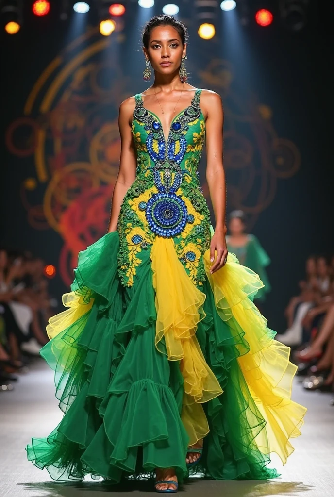 a dress inspired by Brazil for a fashion collection