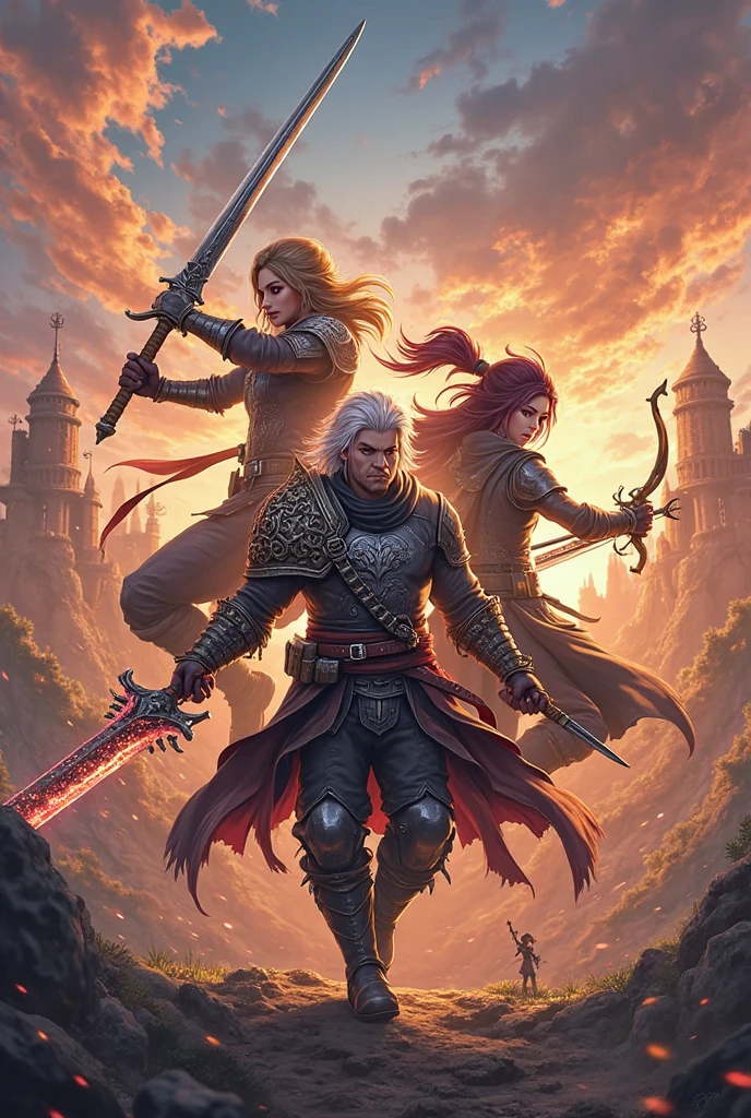 A (full body:1.3) shot at 8k resolution, splash art,fatasy,
fantastic comic book style,dark souls, photorealistic, intense look,wide angle,
anatomical photorealistic digital painting portrait of A blonde witch wearing a white robe is  performing fire magic, raining great castle burning with fire, light particle, very detailed skin, very detailed eyes,
(elden ring style:1.3), (warhammer style:1.1), concept artist,masterpiece, best quality, absurdres, highres,
global illumination, depth of field, splash art, art by artgerm
and greg rutkowski and viktoria gavrilenko