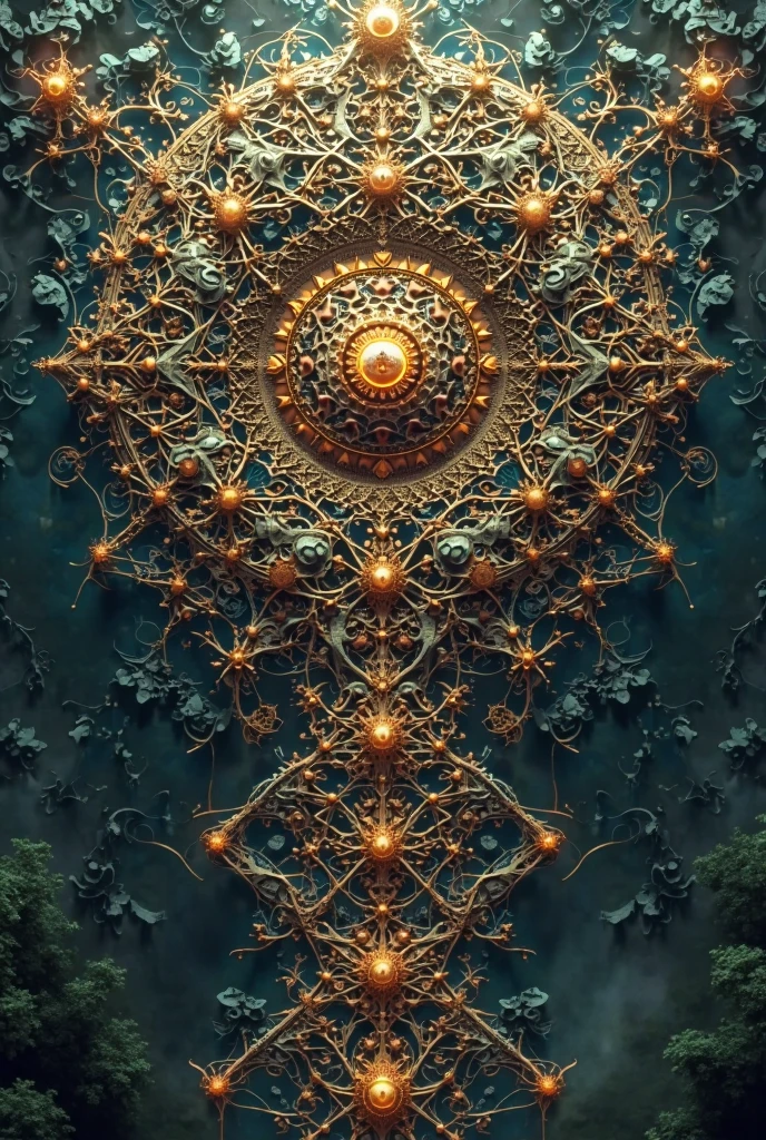 motherboard, Giger, biological organs connected to the bottom by tubes and cables, toma frontal, mandala