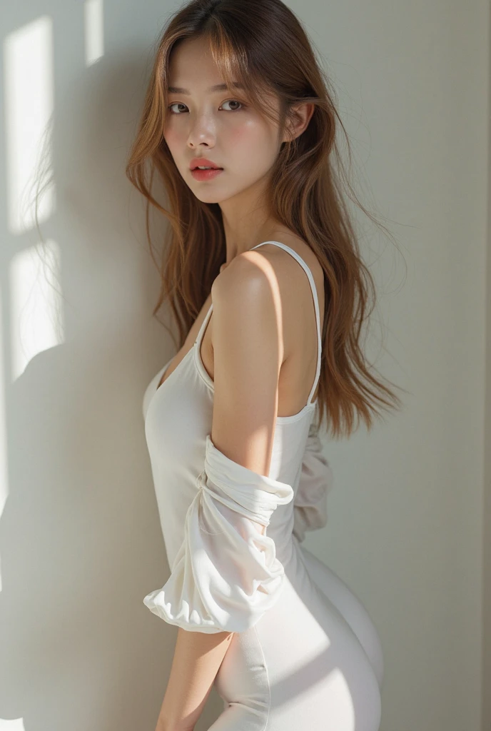 29 years old, gorgeous cute  American girl, Smile, freckles, (dark skin:1.5), (medium beige long hair:1.4), (Gigi Hadid:1.4), photo of a young girl, blonde, cute, beautiful,  (((elegant clothes, cruel ????????, bdsm,sleeveless, blood, blood on face, cowboy shot))), wearing glasses, sexy look, famous beautiful model, good young girl, (masterpiece:1.0), (best_quality:1.0), ultra high res,4K,ultra-detailed, photography, 8K, HDR, highres, absurdres:1.2, Kodak portra 400, blurry background, bokeh, lens flare, (vibrant_color:1.2),professional photograph, (beautiful_face:1.5),(narrow_waist). --v 6