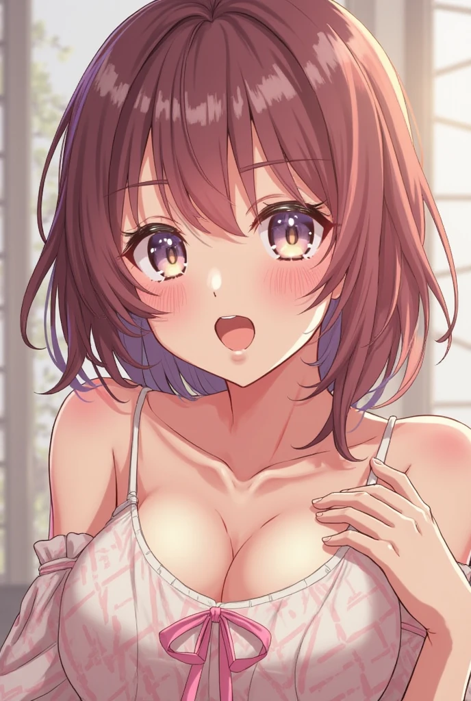 Masterpiece、Accurate Face、(One College Girl)、Beautiful Eyes、(Correct number of fingers),((Brown Hair、Curly hair、Bikini Tops)),(Press against chest)、(breast focus),((Hotel room)),(Embarrassed、blush),((orgasm、painful、To hold in one's mouth))、Sweat、((blowjob))