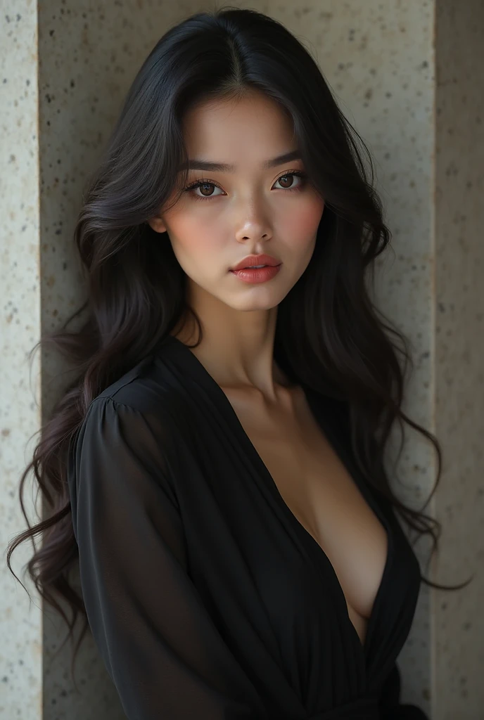 Plusieurs photos la meme femme chinoise brune avec de gros seins
