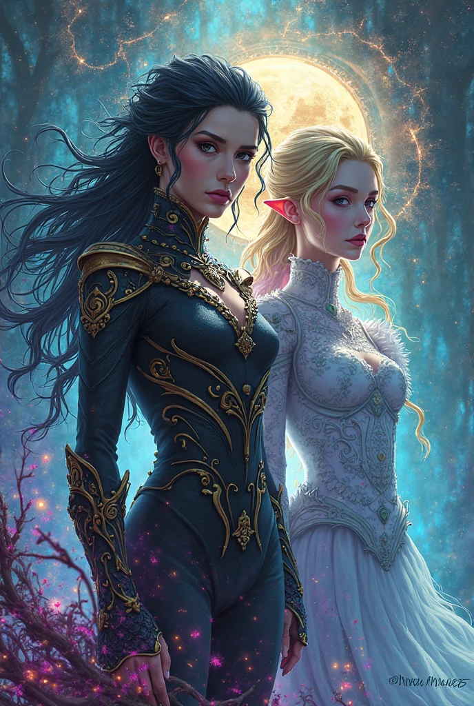 golden tone and white dressed, spider woman, realistic photo, beautiful face, silver long hair, bride, high detailed skin and hair, windy, drip outfit, heavy rain, magical, highly detailed, trending on artstation, unreal engine 4 k, cinematic wallpaper by stanley artgerm lau, wlop, rossdraws, james jean, andrei riabovitchev, marc simonetti, yoshitaka amano. background by james jean and gustav klimt, light by julie bell, 4 k, porcelain skin, style of zdislaw beksinski, detailed, 8k, dynamic lighting, white chromatic aberration, soaking wet,