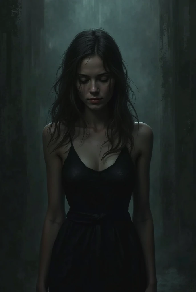 Pathetic woman, black theme