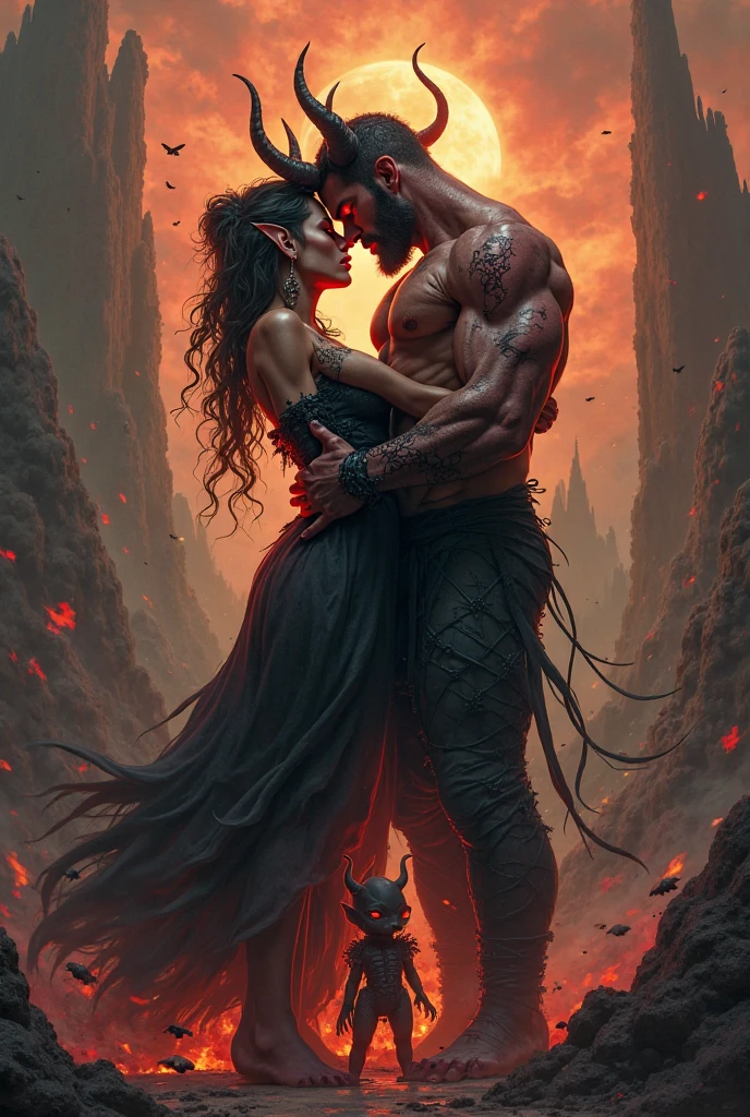 Create a cover for a romance book with the name alliance in fire between two elves the woman is a wood elf and the man is an iron city elf do something dramatic with them apart 