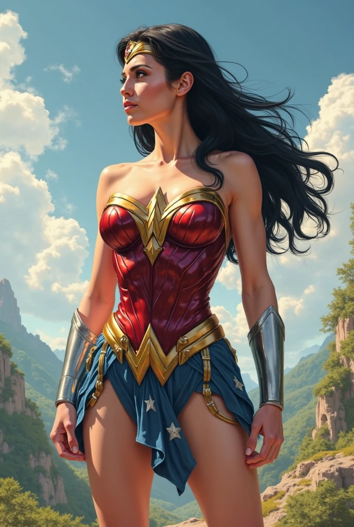 Wonder woman wearing bikini