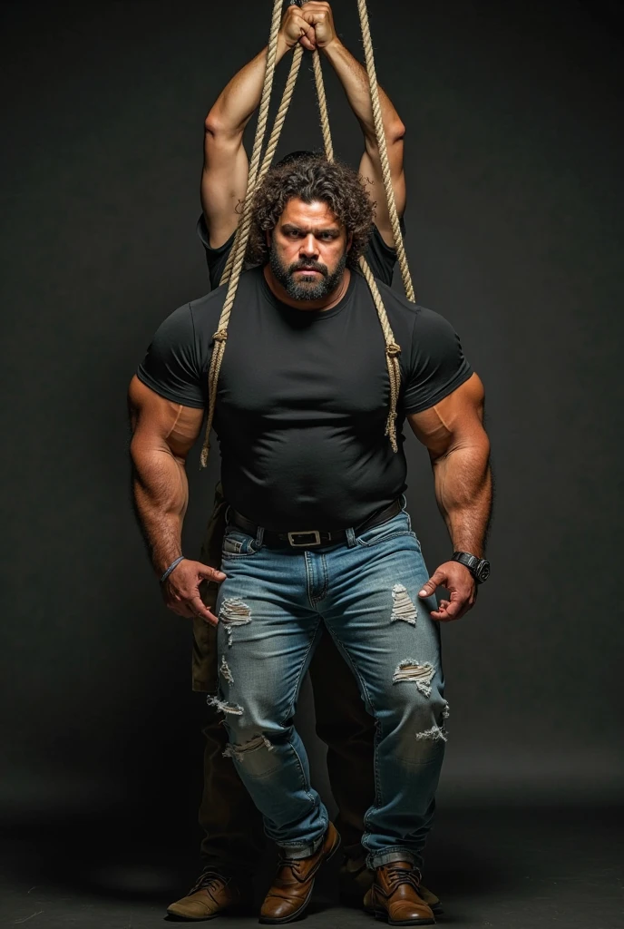RAW, realistic photo of a latin papai fofobig old muscleman wearing a wrestling singlet in a locker room, nice bulge, shy, innocent, smile, dark room, He is a chubby man, with extremely thick thighs, a large belly, fat, 50 years old, bearded, with a huge beard, wearing an open, unbuttoned plaid t-shirt, usando apenas sunga branca meias pretas, gold chain neck rings, watch on wrist, pulseiras no pulso, fotografia de Corpo completo imagem de corpo inteiro, low side angles. Detailed image dynamic image. He doesn&#39;t wear clothes.