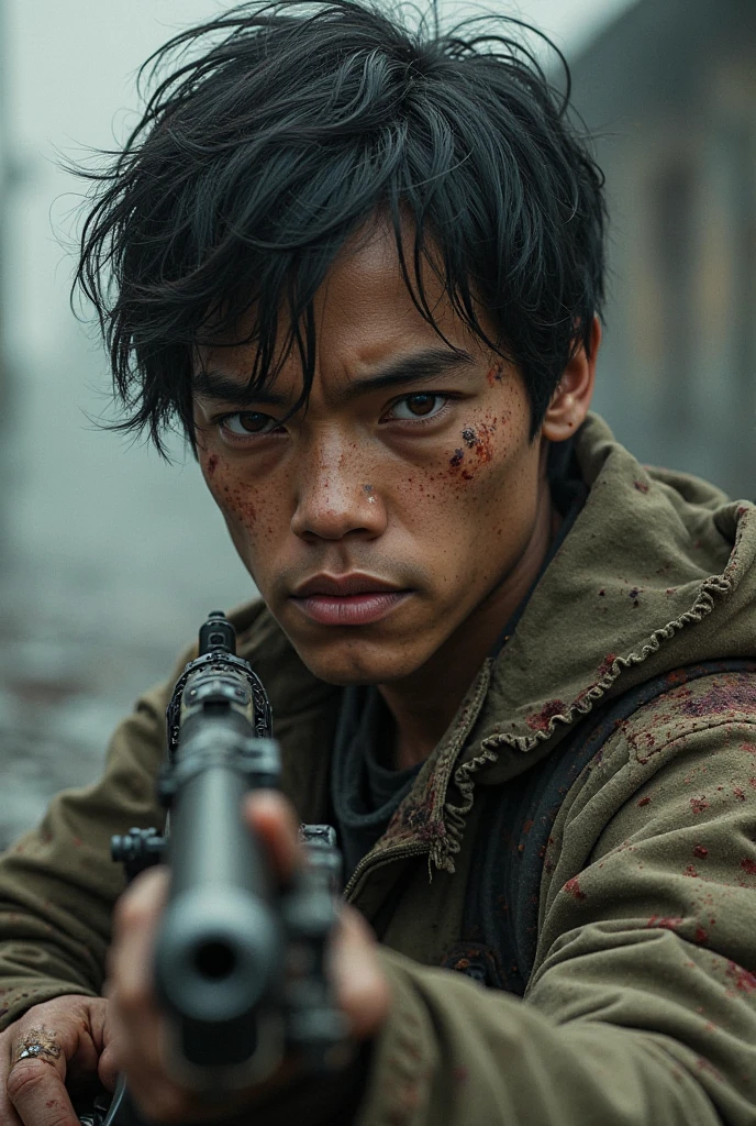 masterpiece, Highest quality, Realistic, Cinematic, Detailed face, 8k, Ultra-high resolution, シャープなフォーカスmovieのような写真 , Highest quality, Super detailed, 8k, mysterious, Messy green hair, 35mm photo, movie, Bokeh, Professional, 4K, Very detailed、male、Topless,Very ugly、dirty肌,movieのような雰囲気、Big black pants,The green hair is messy,、Has two sickles、Very dirty、The background is an abandoned old Japanese town.、Japanese、Surprisingly skinny,There are many warts on the face、Skin and bones,Big black pants,There are many warts on the face、Morbid thinness、Has two sickles、Very scary、不気味なmale、The eyes are small and droopy,The nose is very low and flat,Mouth open,Shark-like teeth,Pure white, bloodless skin,Horror、Scary、Full of warts,It stinks、dirty、Mouth closed to ears、Shark-like teeth、Mouth closed to ears、Shark-like teeth、Mouth closed to ears、Shark-like teeth、Mouth closed to ears、Shark-like teeth、Mouth closed to ears、Shark-like teeth、Mouth closed to ears、Shark-like teeth、Mouth closed to ears、Shark-like teeth、Mouth closed to ears、Shark-like teeth、Mouth closed to ears、Shark-like teeth、Mouth closed to ears、Shark-like teeth、Mouth closed to ears、Shark-like teeth、Mouth closed to ears、Shark-like teeth、Mouth closed to ears、Shark-like teeth、Mouth closed to ears、Shark-like teeth、Mouth closed to ears、Shark-like teeth、Mouth closed to ears、Shark-like teeth、Mouth closed to ears、Shark-like teeth、Mouth closed to ears、Shark-like teeth、Mouth closed to ears、Shark-like teeth、Mouth closed to ears、Shark-like teeth、Mouth closed to ears、Shark-like teeth、Mouth closed to ears、Shark-like teeth