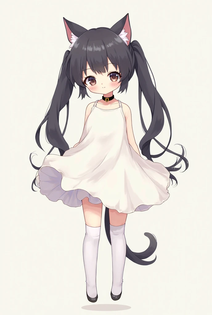 1 chica, solo, camisa polo blanca, Zapatillas blancas, ropa de tenis, minifalda blanca, obra maestra, La mejor calidad en el mejor de los casos., siendo realista, ultra-detallado, (pieles brillantes, transpirado:1.4), absurdo, mirando al espectador, ,((long hair slightly wavy slightly past the shoulders, black bangs, small black pigtails on the sides, cute cat ears, beautiful thin red eyes,)),,esbeltez,dynamic lights and shadows,A high resolution,Sharp focus,profundidad de campos,Los ojos son delicados,pupilas agudas,alumno realista,(Pecho grande),(Muslo grueso:1.0),exteriores,Skysky