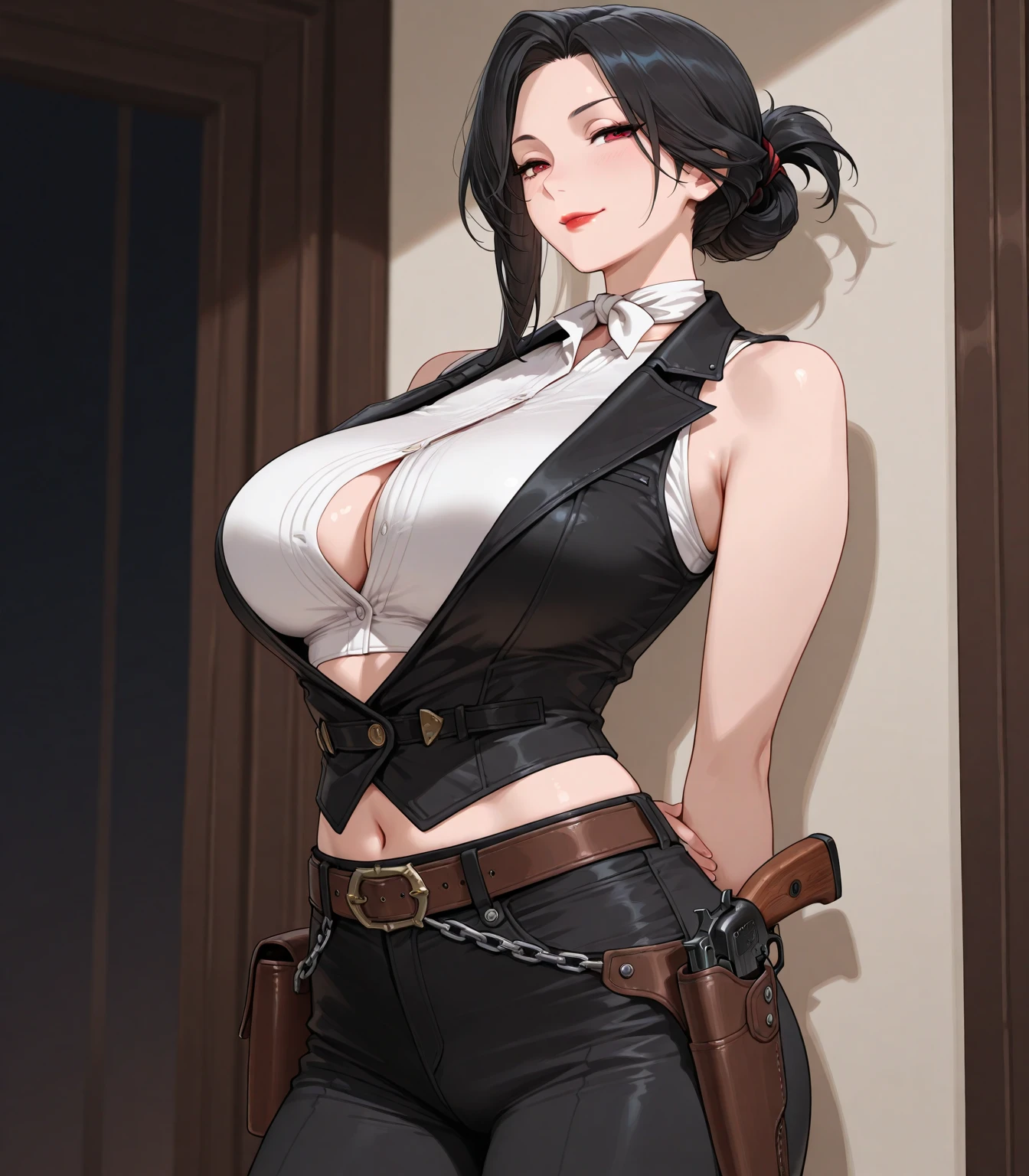 19 years old, (milf:0.8), (solo:1.5), (sfw:1.25), sexy breast, beautiful breasts, (medium tits:0.8), thin waist, big ass:1.0, Raised sexy, (black beret,black military jacket, open clothes, cleavage, midriff, black shorts, black thighhighs, thigh strap, fingerless gloves, single glove:1.2), blue eyes, light smile, big , Revimpling fabric, earrings, Hand gloves, detailed face,(hold a cigarette:1.1),long hair,side ponytail,hair between eyes,bangs,detailed and beautiful eyes,beautiful detailed lips,Rolling her eyes,manner,hair over one eye, (ultra high resolution, 8K RAW photo, photo realistics, thin outline:1.3, clear focus), best qualtiy, natural lighting, textile shading, field depth, (Bright pupils, fine detailed beautiful eyes with highlight:1.3, high detailed face), Red lip, fine realistic skins:1.1, looking down viewers:1.3, (dynamic angle:1.3, front view:1.1, breast focus:1.3, from above:1.2), (dynamic posing:1.5, sexy posing:1.2),Youghal, side lock, hair ornaments,nice,garden background,artistic rendering,Super detailed,(highest quality,4k,8K,High resolution,masterpiece:1.2),Bright colors,studio lighting ,at military base in usa