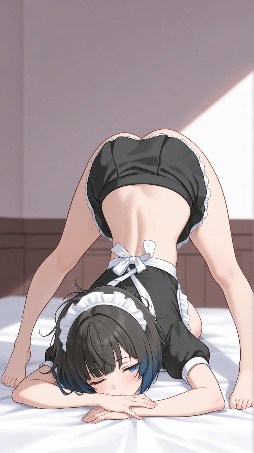 absurdres, highres, ultra detailed, (1 girl:1.2), (dark tan skin:1.4), unity 8k wallpaper, Dynamism,cinematic shot, intricate details, NUDE,(sex:1.22),Panting face:2.0、squat、On all fours、Shortcuts、lemon yakishio,makeine too many losing heroins,