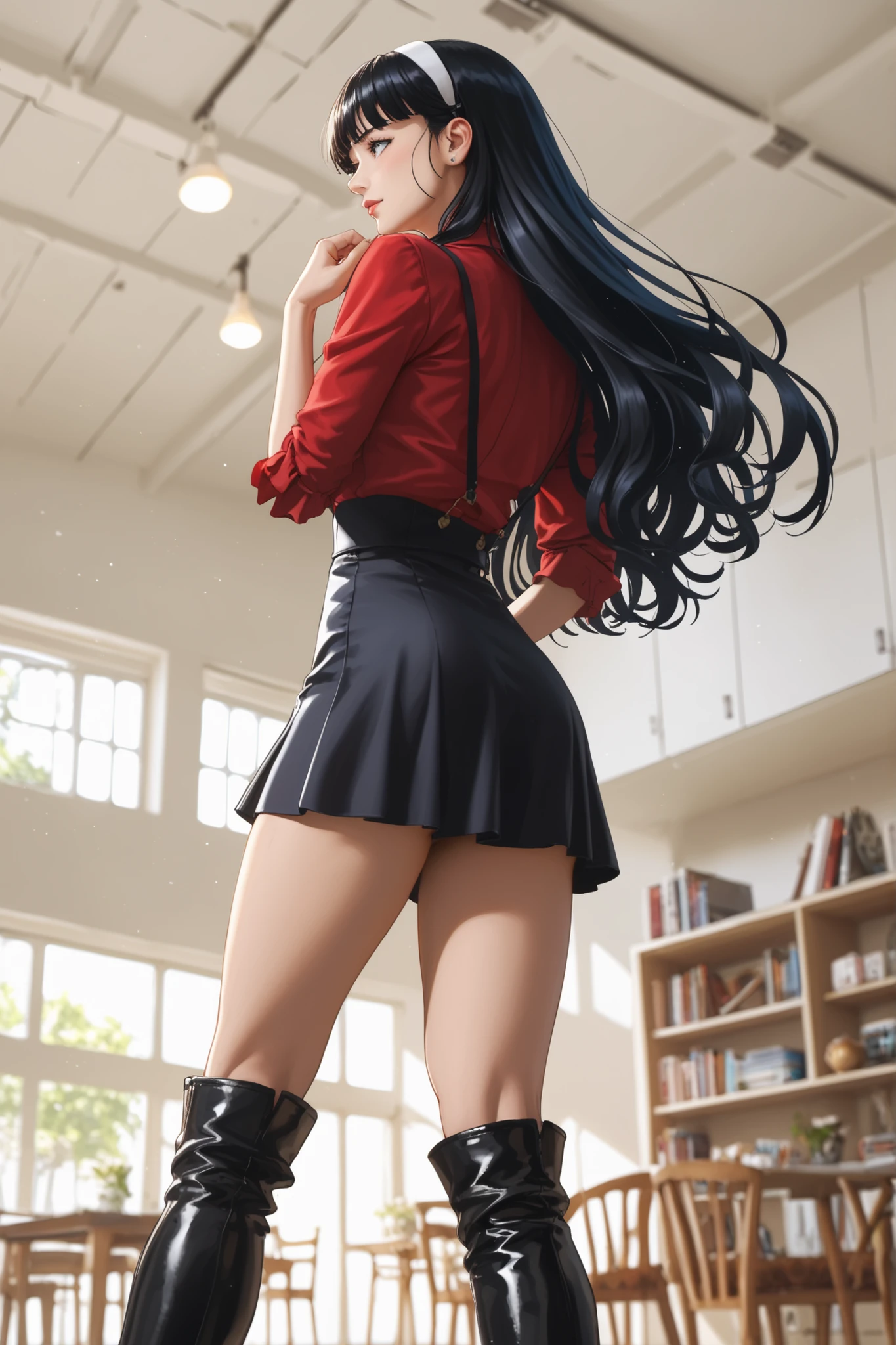 A ass close up view with anus spreaded picture of 13 years old girl dressed up in striped skirt riding a dick ( view from directly bellow ) , frame showing anus hole photorealistic 8k ultra HD EXTRA DETAILED