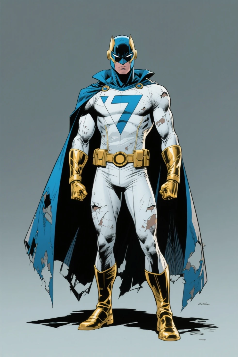Imagine the Costume of a DC Flash superhero in white