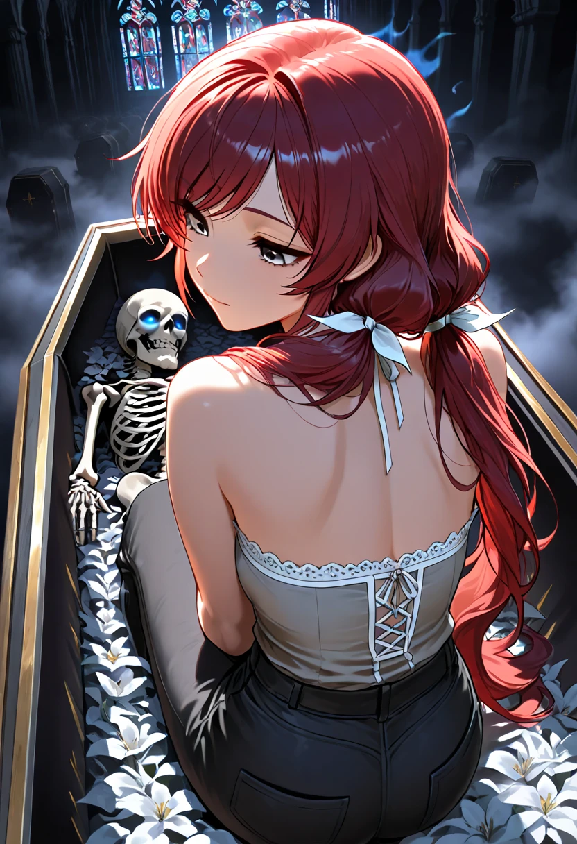 Browsing Caution, torture、BDSM、At the cemetery、Raped by a skeleton, nsfw、Succubus、Incubus, ass pov, shibari