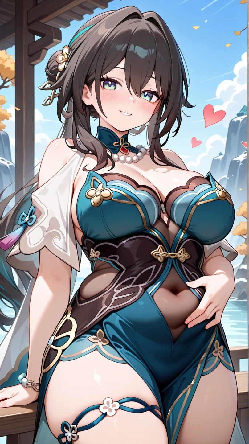 Highest quality、Very delicate and beautiful、Japanese、Long black hair、Burning idol pose、Light blue bikini、20th Generation、Are standing、Laughter、look forward to,Big Breasts