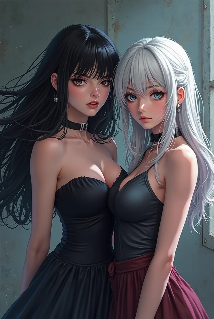 tmasterpiece, High- sharpness, Best quality at best, 2girls, kamisato_ayaka, ssmile, komono