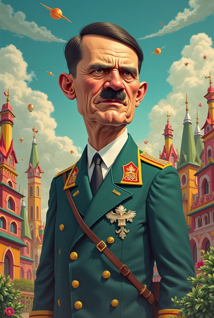 Draw Adolf Hitler in Kingdom Rush Tower defense art sytle