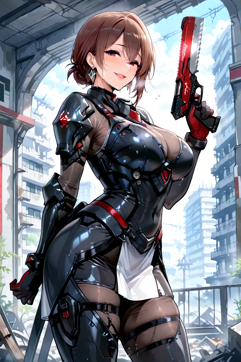 Sexy female ninja，Big breasts and buttocks，Abs，ninja clothes