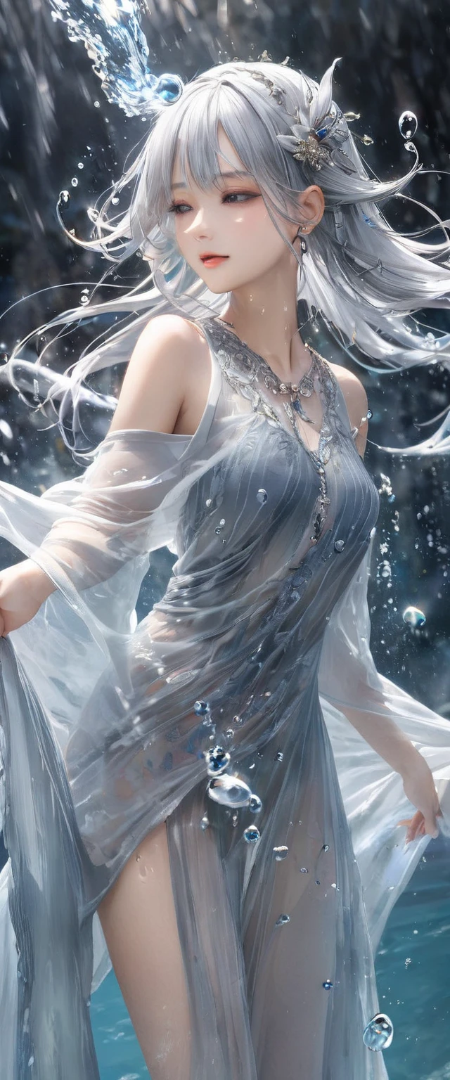 (((1 girl)))，dynamic poses，（skirt made of ice：1.5），ice crystals，frozen fluid，twisting fluid，(((icicle)))，Ice mist，Ice particle effects，（Ice butterfly：1.5），超多Ice butterfly，巨大的Ice butterfly翅膀，Amazing results，,best quality,masterpiece,ultra high resolution,detailed，8K resolution,chiaroscuro，NVIDIA RTX