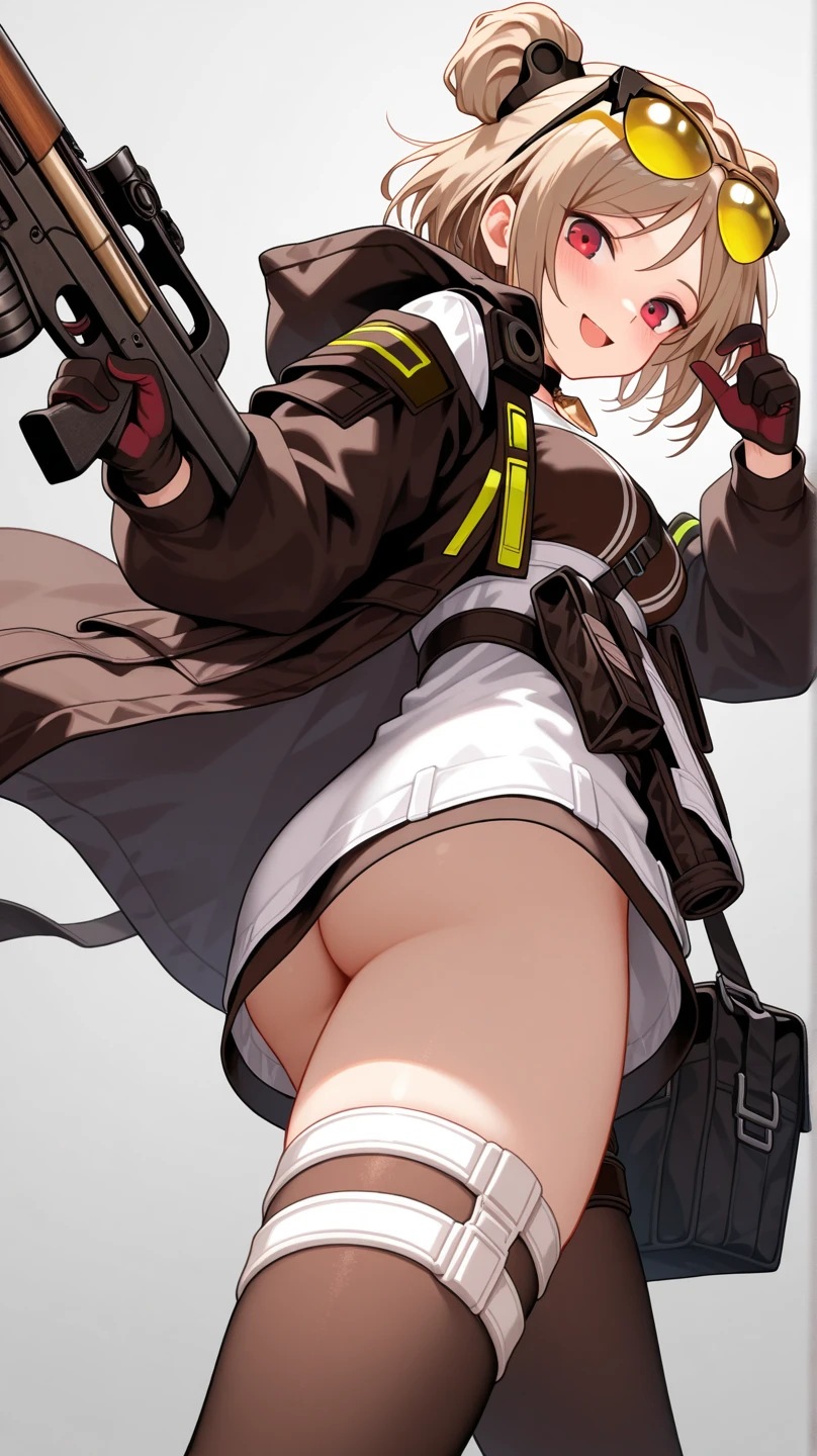Minase Iori、Small breasts、Brown Hair、object insertion、Put air in your pussy with an air gun、((Inflate the anus with an air gun))、it hurts、torture、Public Execution、Blow air into nipples、photo shoot