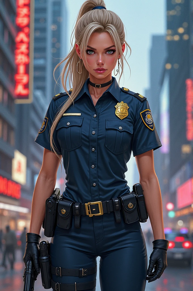 DEN_itsangelinabae_OF,
(posing by a (police car:1.2) (dressed:1.1) in a (police uniform:1.2), (police officer:1.3), police uniform, (police car:1.1), cuffs, (police:1.2), (uniform:1.3), police hat, hair tied back, tied back hair, trousers, top, jacket:1.2),
bokeh, f1.4, 40mm, photorealistic, raw, 8k, textured skin, skin pores, intricate details  <lora:epi_noiseoffset2:1>, epiCRealism